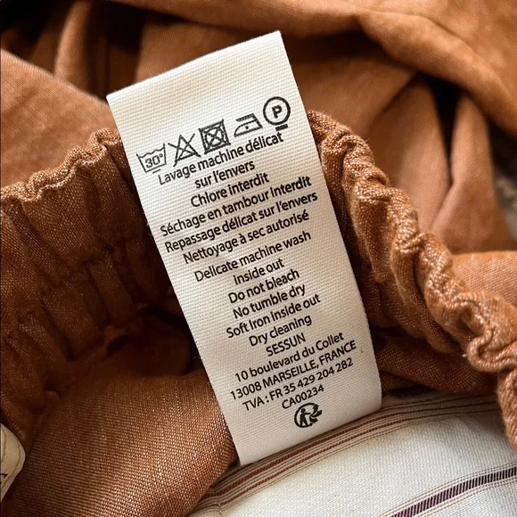 SESSUN Ridoo Linen Chambray Palazzo Trousers |
Terracotta - Picture 7 of 11